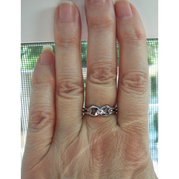 925 STERLING SILVER Dainty Infinity Ring - Picture 10 of 15